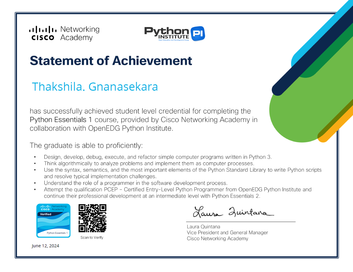 Certificate 1